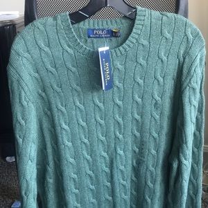 Polo crew neck sweater